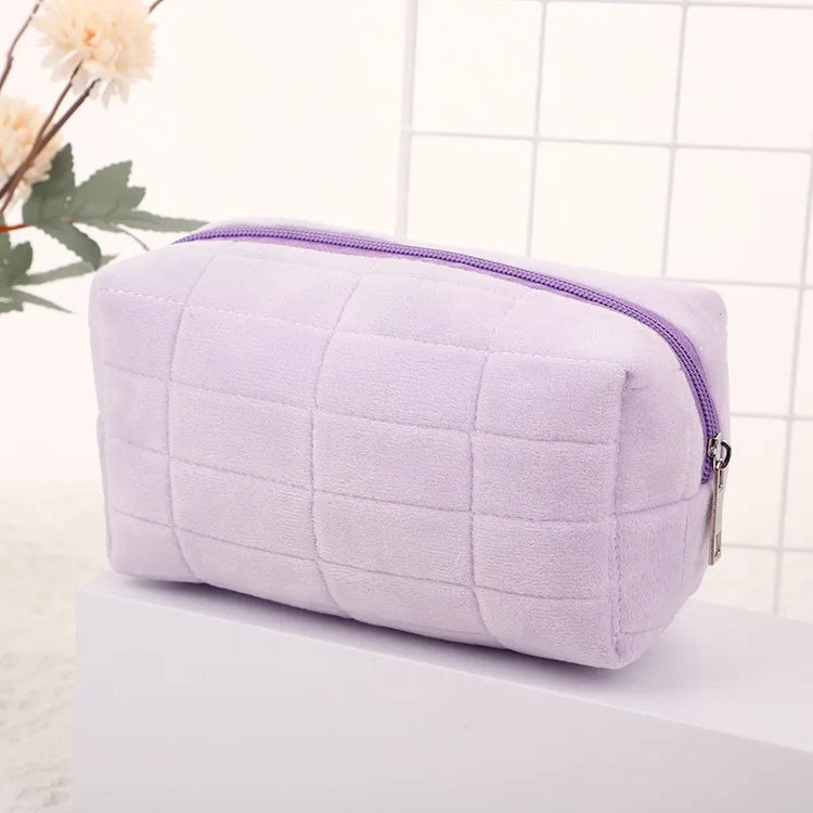 Cute Plush Makeup Bag for Women Portable Wear