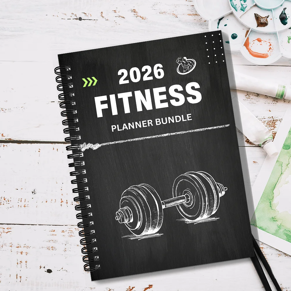 1PC Fitness Planner Bundle-Fitness Journal Workout Log
