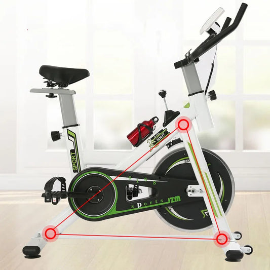 Indoor Cycling Bike with Magnetic Flywheel & LCD Monitor