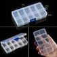 Transparent Plastic Storage Jewelry Box Compartment
