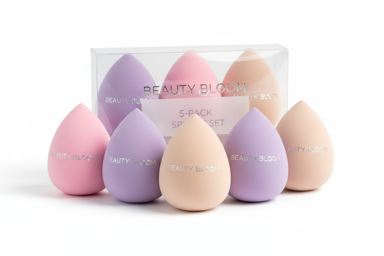 Beauty Blender Sponge Set - 5- Pack Makeup Sponges