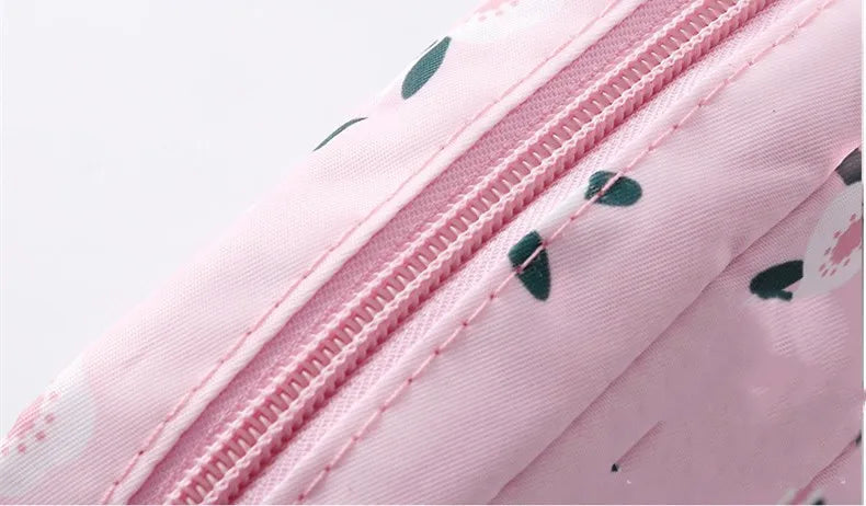 Heart Print Sanitary Napkins Storage Bag Feminine Period