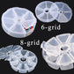 Transparent Plastic Storage Jewelry Box Compartment