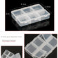 Transparent Plastic Storage Jewelry Box Compartment