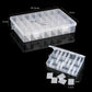 Transparent Plastic Storage Jewelry Box Compartment