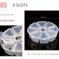 Transparent Plastic Storage Jewelry Box Compartment