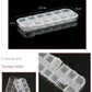 Transparent Plastic Storage Jewelry Box Compartment