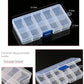 Transparent Plastic Storage Jewelry Box Compartment