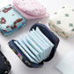 Heart Print Sanitary Napkins Storage Bag Feminine Period