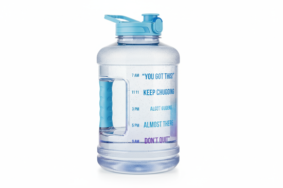 Motivational Water Bottle - 1 Gallon with Time Marker