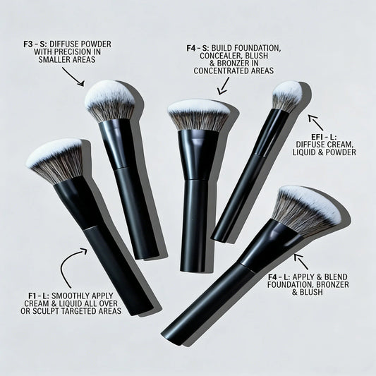 5-Piece Makeup Brush Set Professional Beauty Brushes