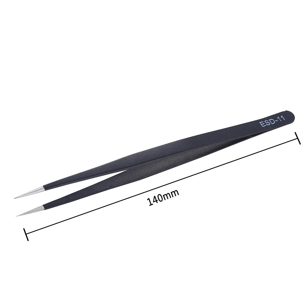 6Pcs Anti-static ESD Tweezers Maintenance
