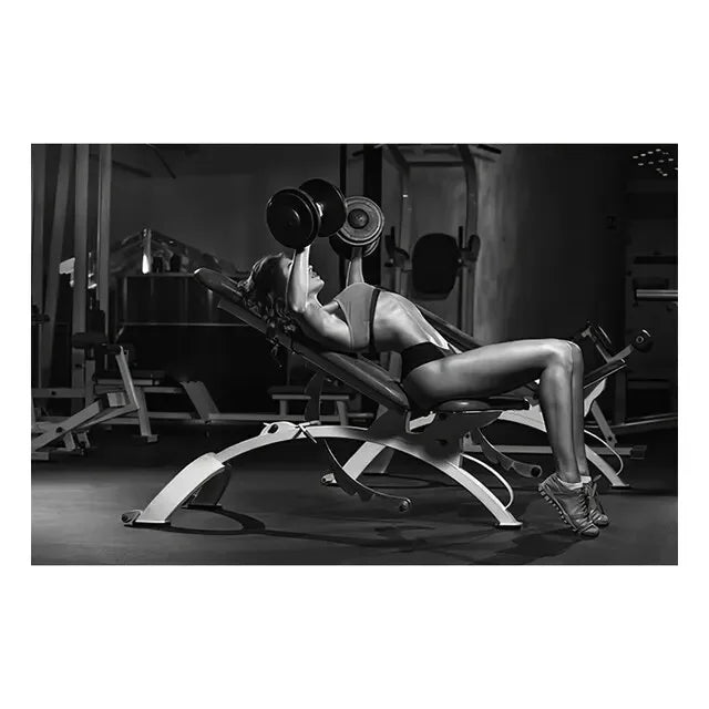 Fitness Motivation Canvas Art Sexy