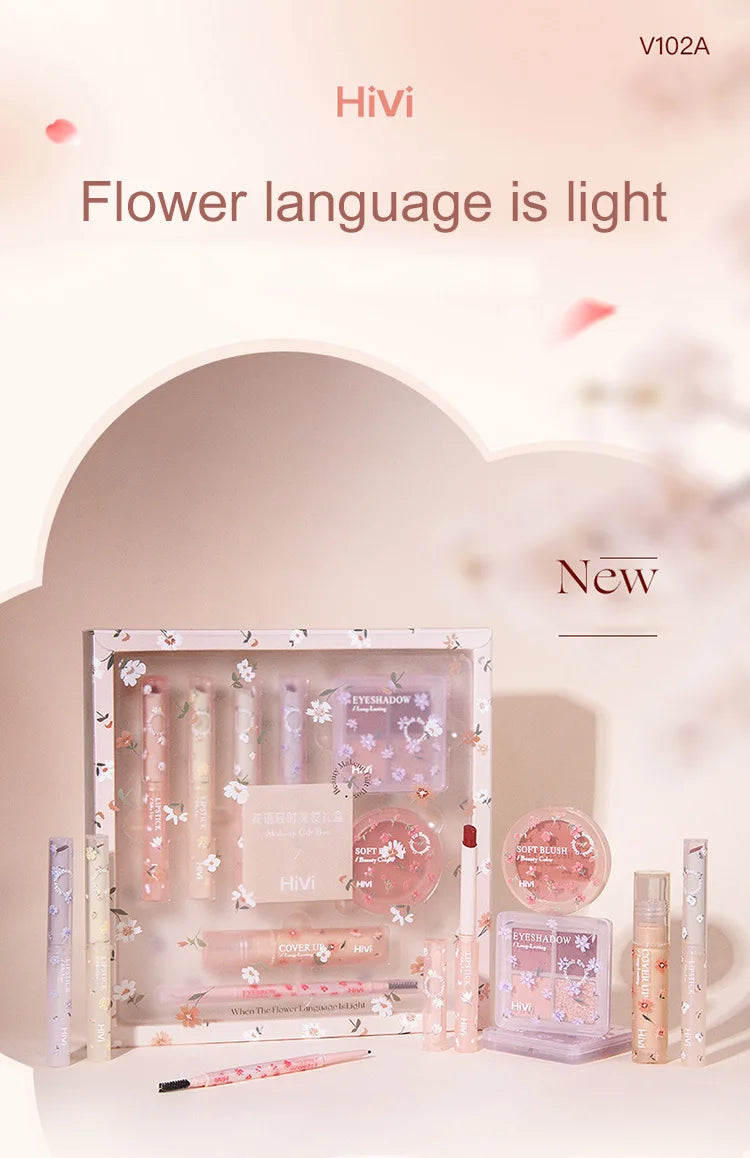 8-Piece Beauty Set with Lipstick Concealer Eyeshadow