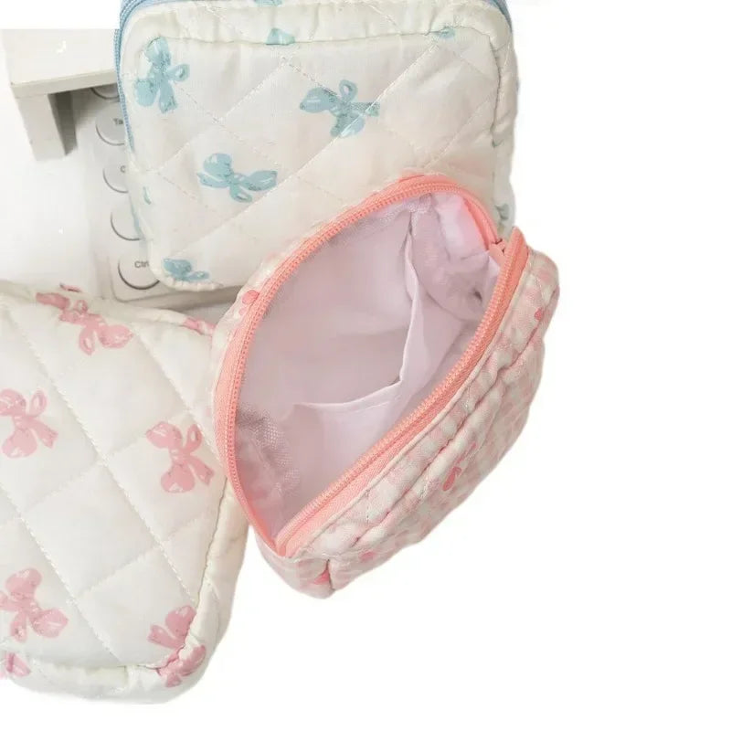 Heart Print Sanitary Napkins Storage Bag Feminine Period