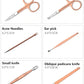 New Rose Gold& Black Nail Scissors Set Nail Clippers