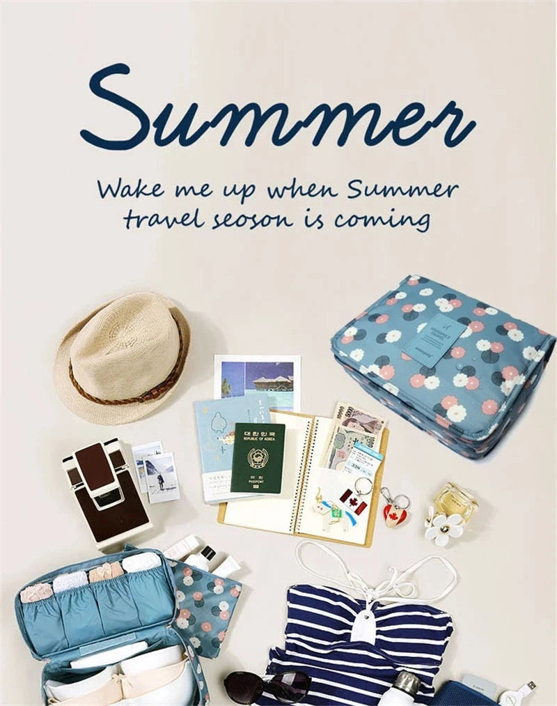 Multifunctional Travel Hook Wash Bag Cosmetics Storage Bag