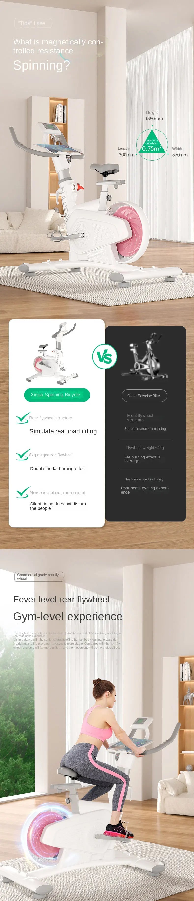 Indoor Cycling Fitness Equipment Mute Fat