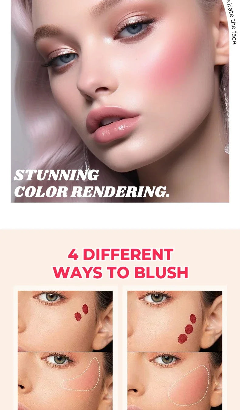 BEAUTY GLAZED 5 Colors Blush Serum Long Lasting Waterproof