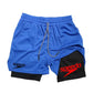 Fitness 2-in-1 training shorts suitable for men