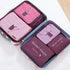 6 PcsSet PinkBlueGrey Travel Storage Bag