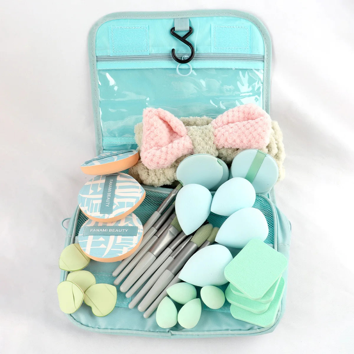 Beauty Tools Set Complete Makeup Brush & Puff Kit