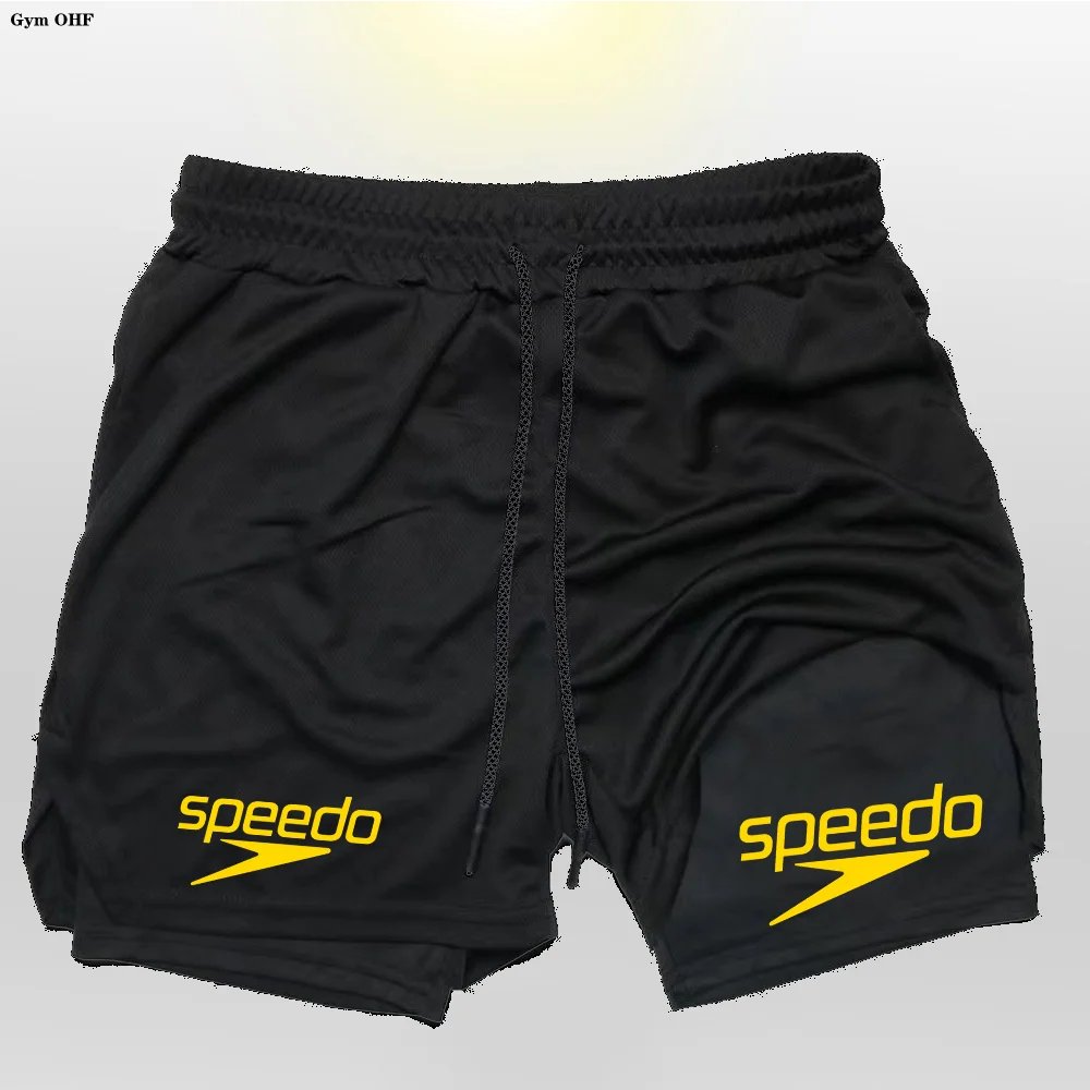 Fitness 2-in-1 training shorts suitable for men