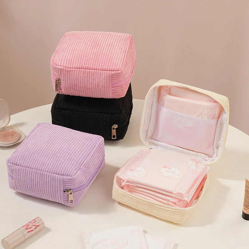 Sanitary Napkins Organizer Bags Women Portable Makeup