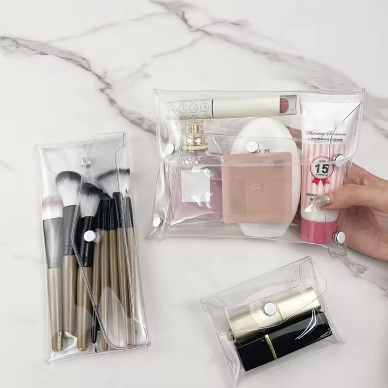 Transparent Cosmetic Bag Portable for Makeup Brushes