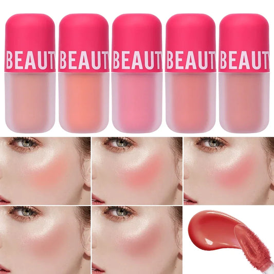 BEAUTY GLAZED 5 Colors Blush Serum Long Lasting Waterproof