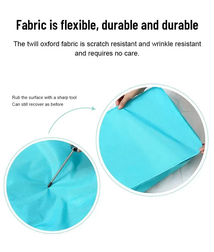 6 PcsSet PinkBlueGrey Travel Storage Bag