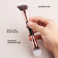 Dual-Ended Makeup Brush Blending & Blush Tool