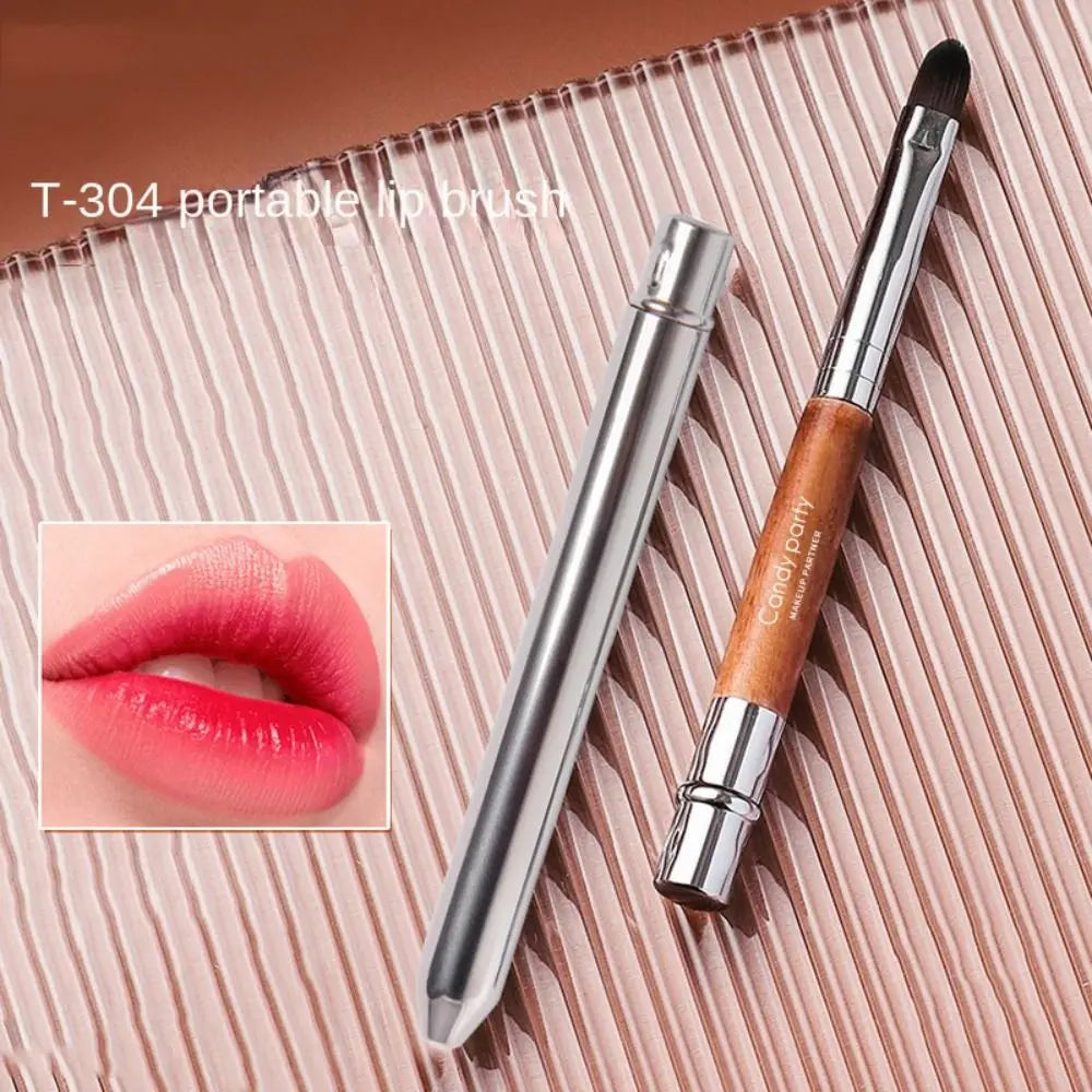 Lip Gloss Brush with Protective Cap Cosmetic Brush