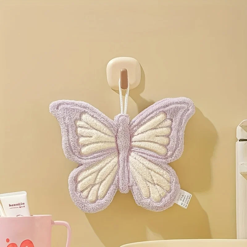 Hanging Coral Fleece Butterfly