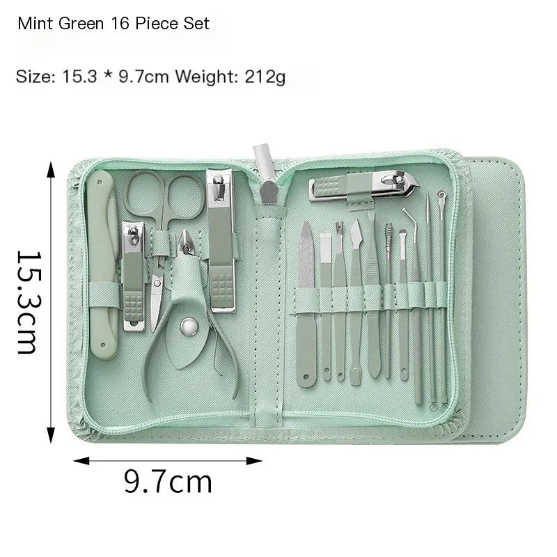 New Rose Gold& Black Nail Scissors Set Nail Clippers