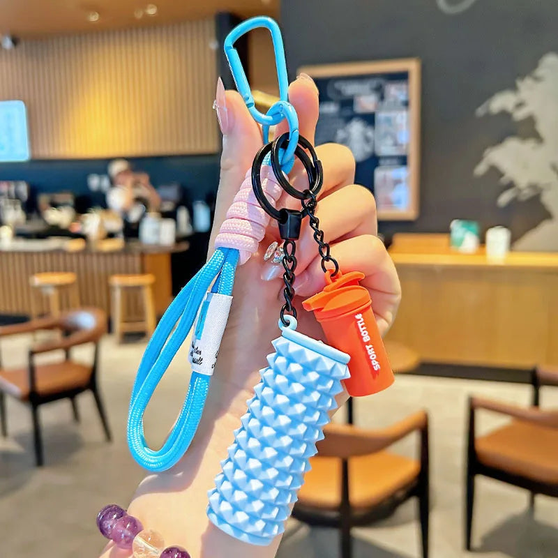 Fitness Keychain Colorful Gym Bag Charm for Fitness Lovers