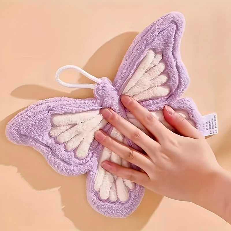 Hanging Coral Fleece Butterfly