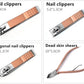 New Rose Gold& Black Nail Scissors Set Nail Clippers