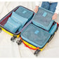 6 PcsSet PinkBlueGrey Travel Storage Bag