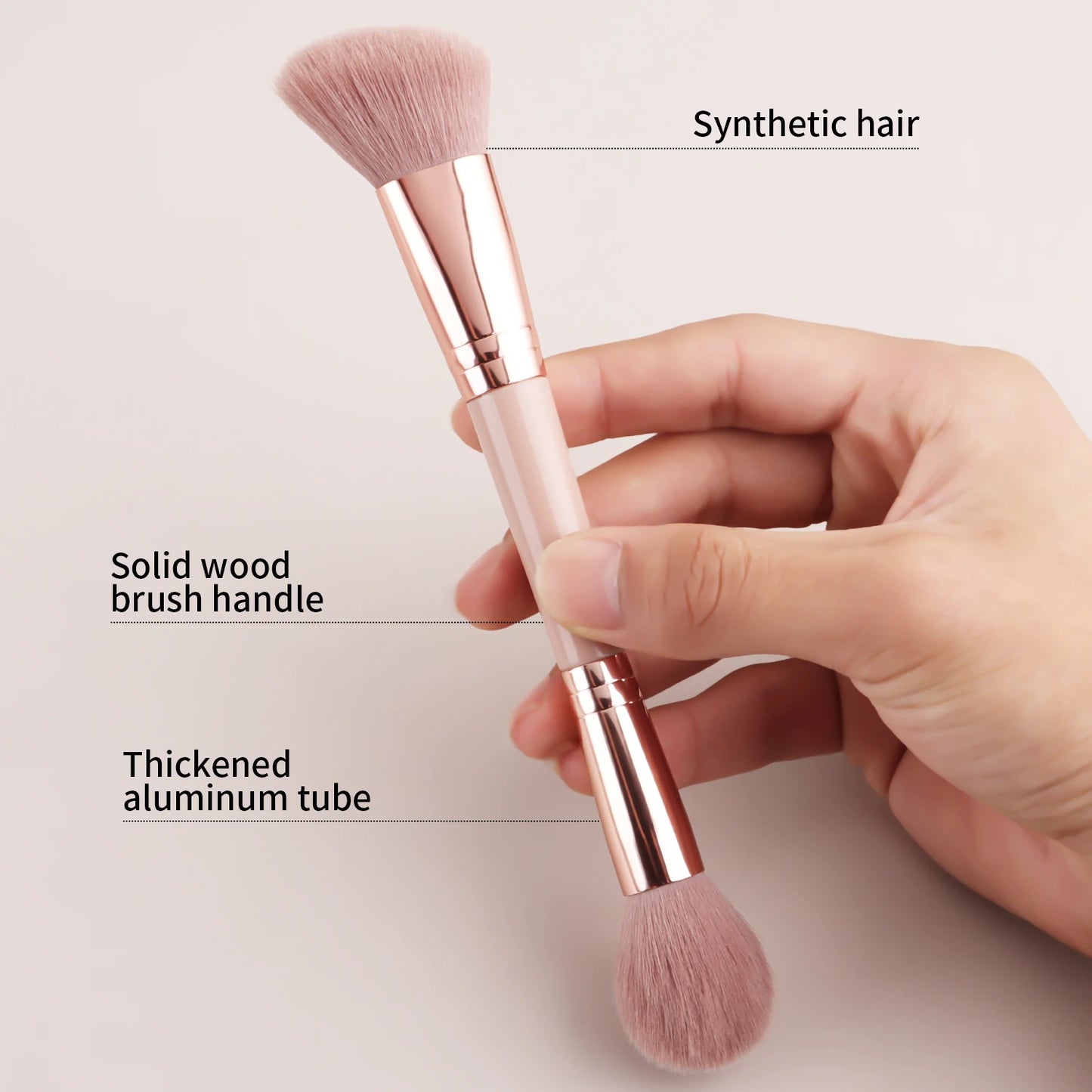 Dual-Ended Makeup Brush Blending & Blush Tool