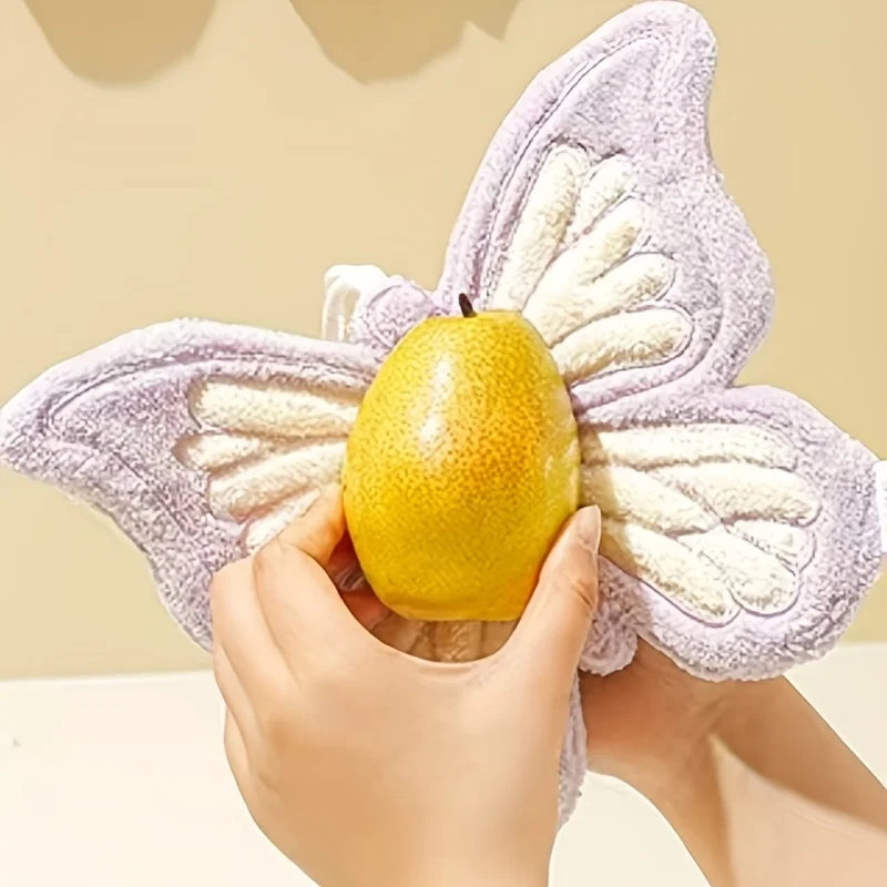 Hanging Coral Fleece Butterfly