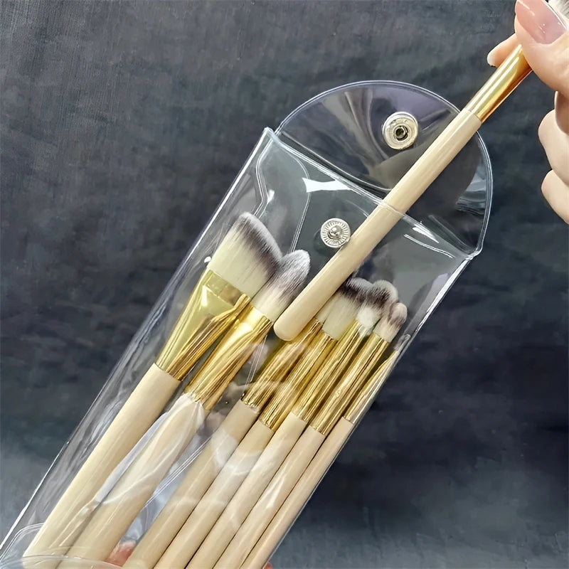 Transparent Cosmetic Bag Portable for Makeup Brushes