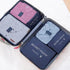6 PcsSet PinkBlueGrey Travel Storage Bag