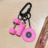 Fitness Keychain Colorful Gym Bag Charm for Fitness Lovers