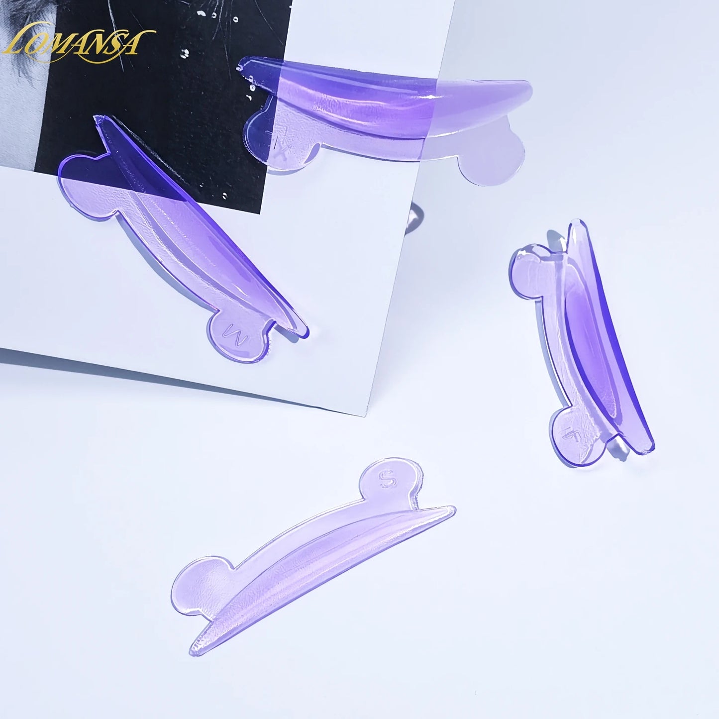 Lomansa 5 Pairs L Curl Silicone Eyelash Perm Pads