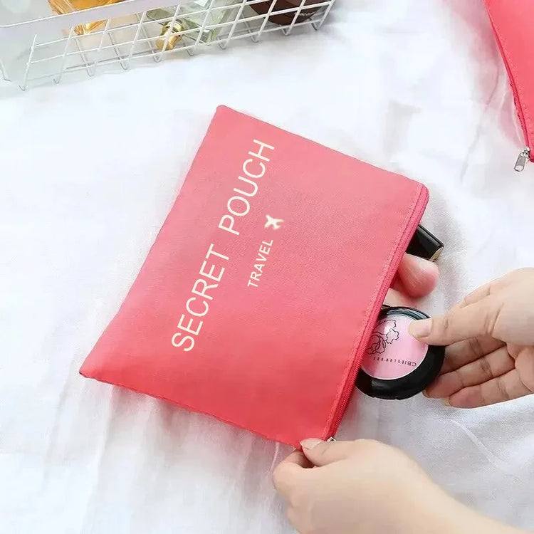 6 PcsSet PinkBlueGrey Travel Storage Bag