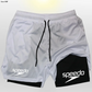 Fitness 2-in-1 training shorts suitable for men