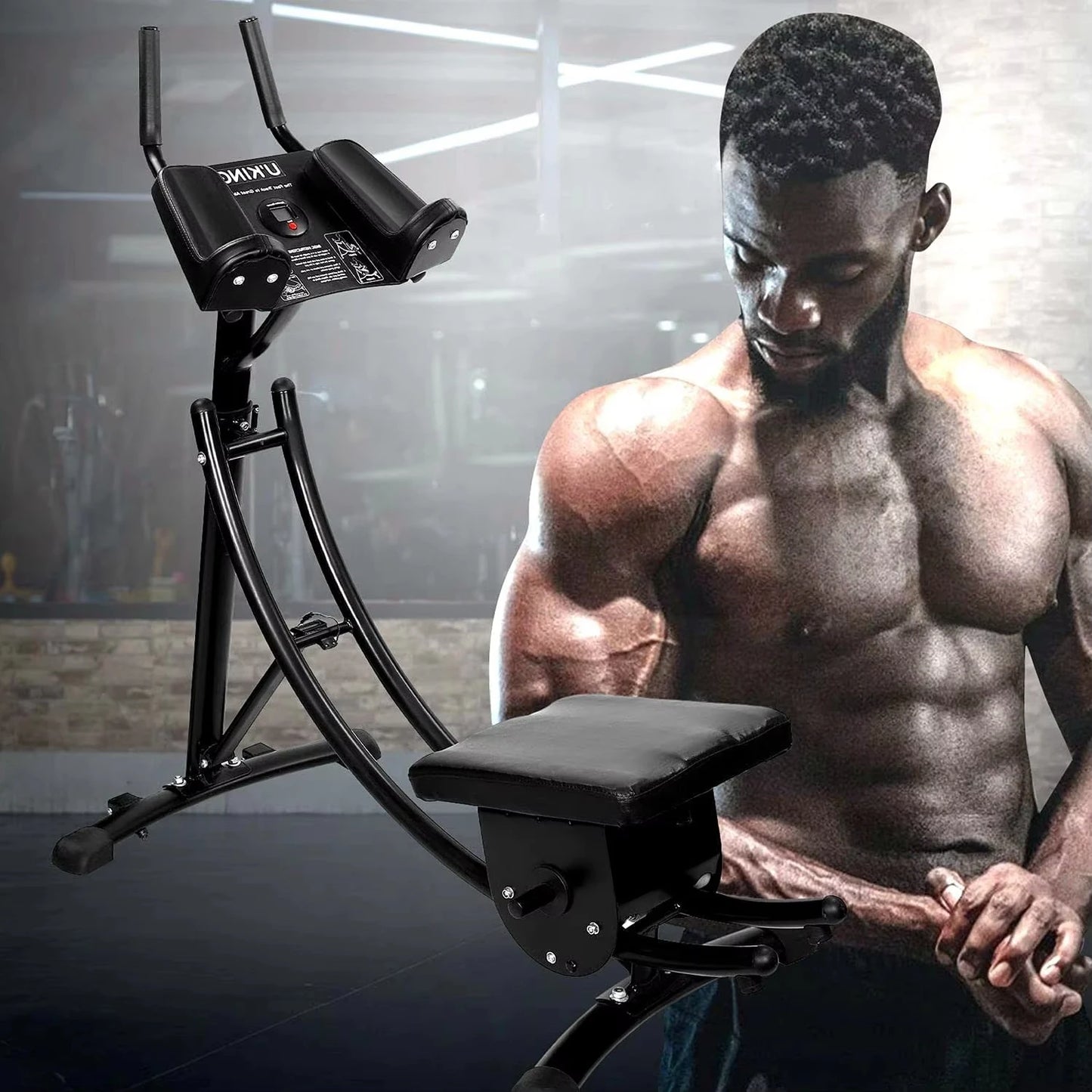 Fitness Height Adjustable Ab Trainer Workout Equipment