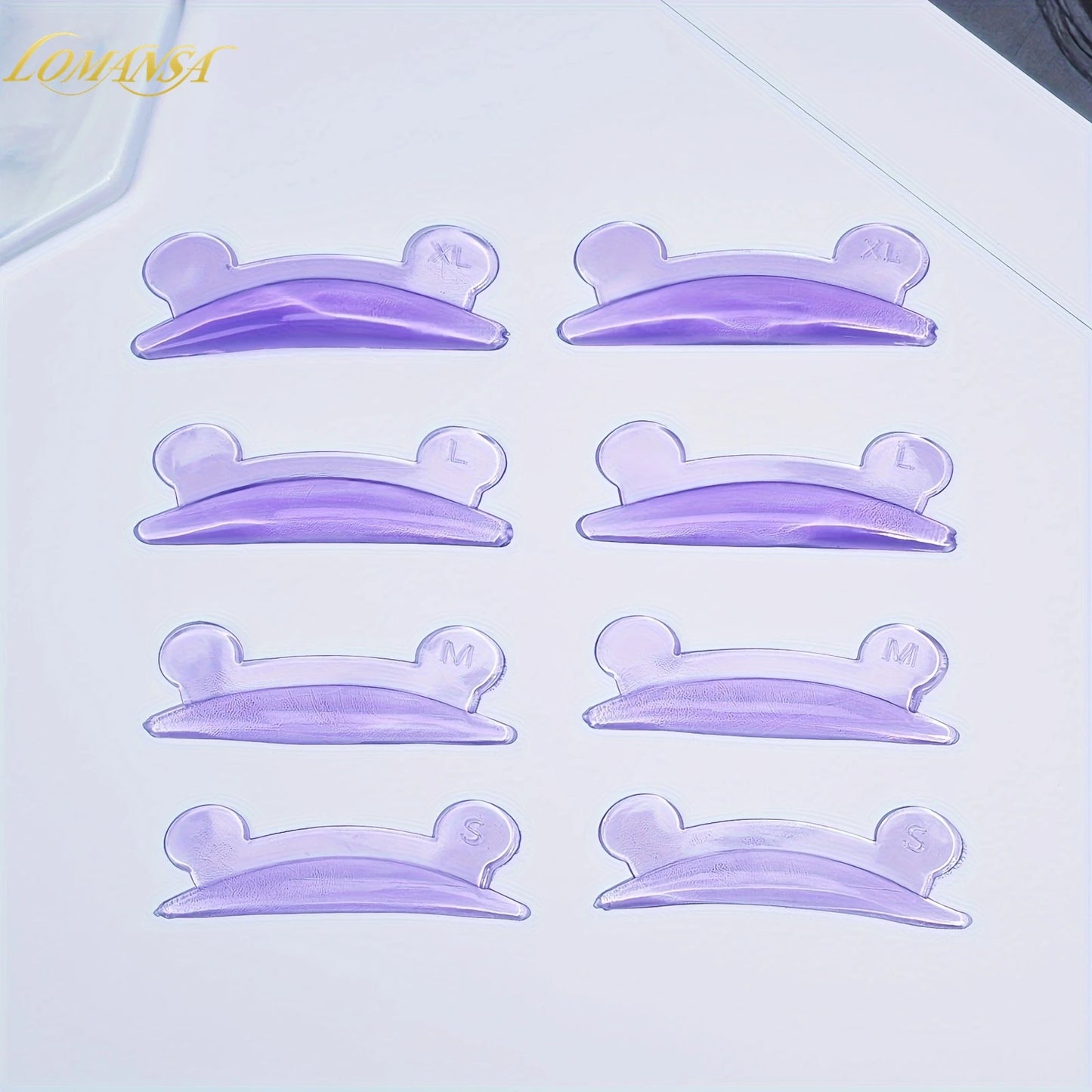 Lomansa 5 Pairs L Curl Silicone Eyelash Perm Pads