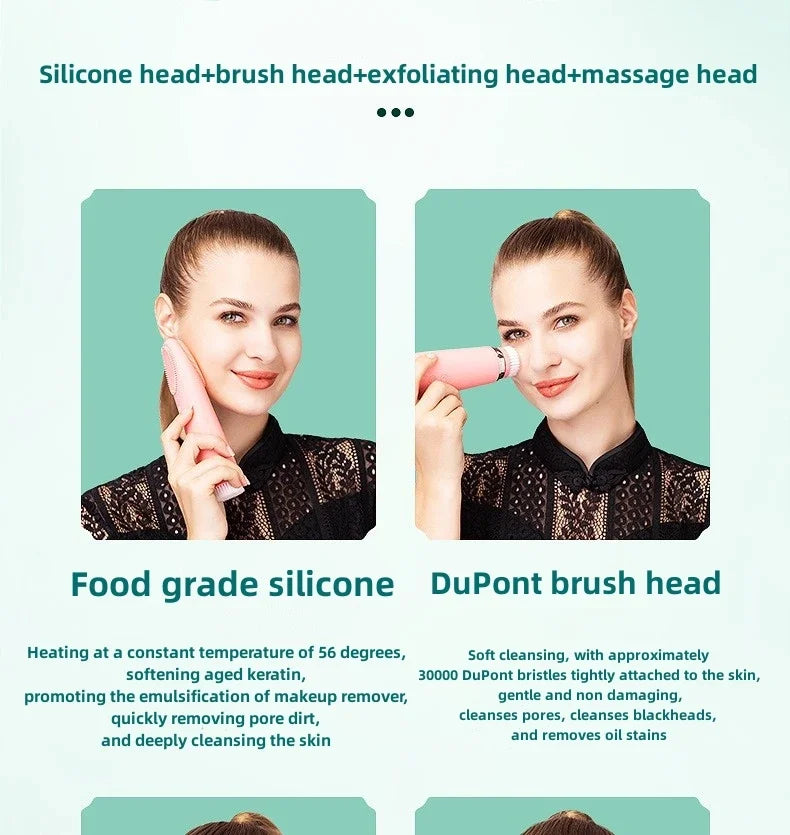 Beauty 4 in 1 Facial Skin Lifting Device Face Brush 